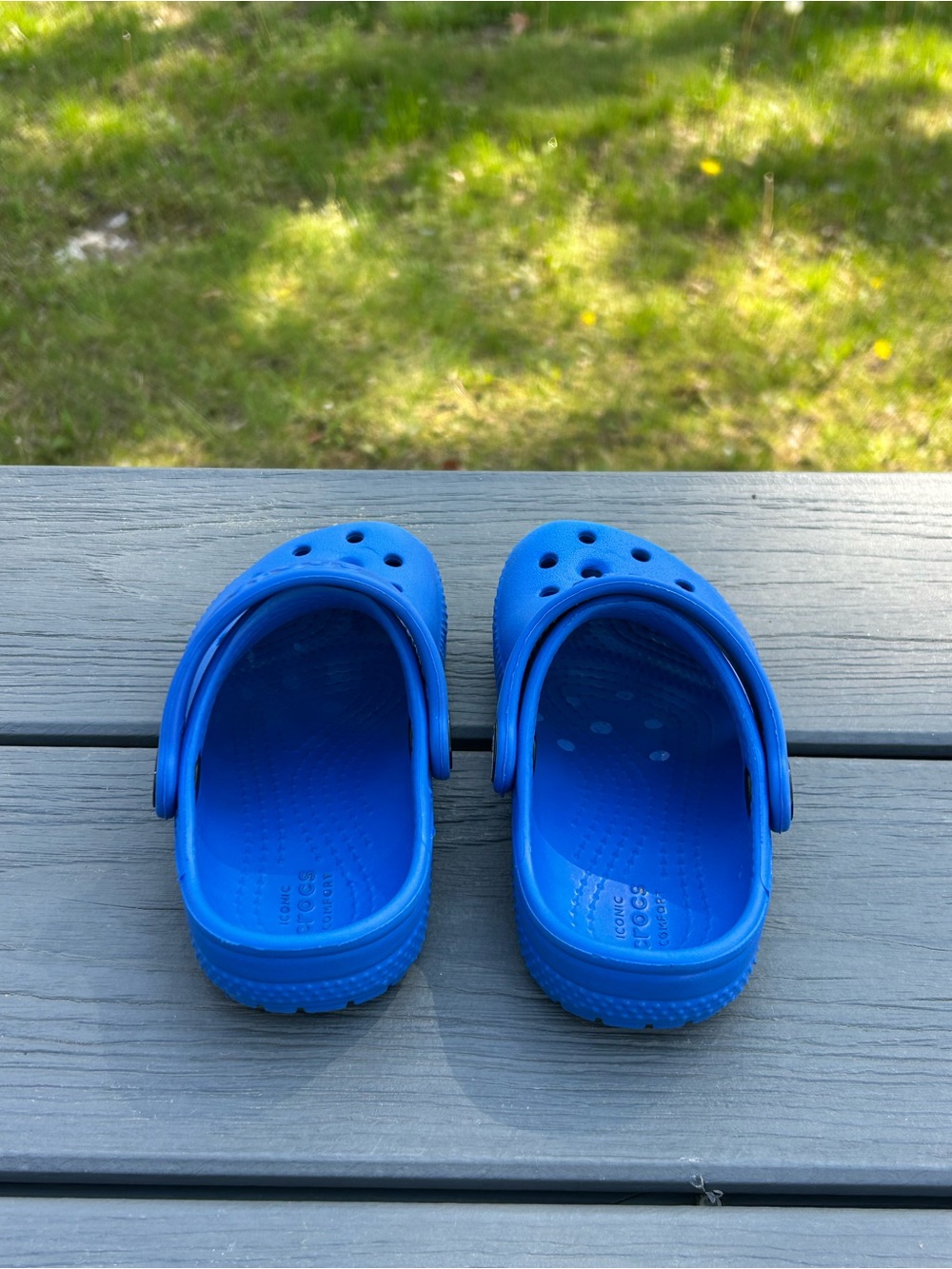 Crocs Classic Clog Slip on Shoes for Kids - Blue-Size C8- - Picture 3 of 9